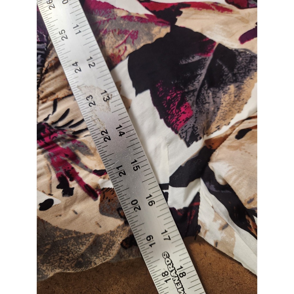 Entro Mini Boho Floral Dress Small V-Neck Button Details Bell Sleeve Lined Artsy - Picture 15 of 16